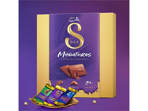 Cadbury Dairy Milk Silk Miniatures Premium Assorted Chocolate Gift Pack, 90 g