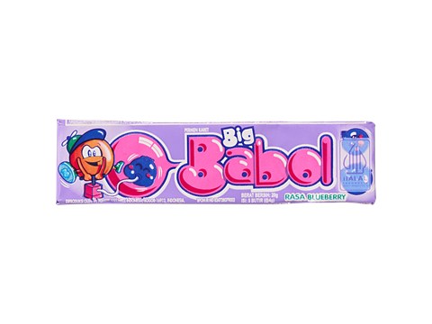 Big Babol Imported Rasa Blueberry Bubble Gum, 20 g