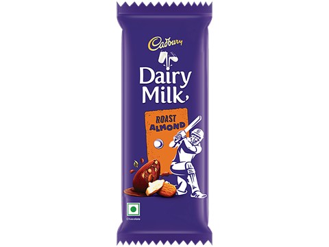 Cadbury Dairy Milk Roast Almond Chocolate Bar, 75 g