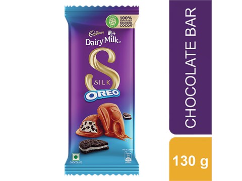 Cadbury Dairy Milk Silk Oreo Red Velvet Chocolate Bar, 130 g