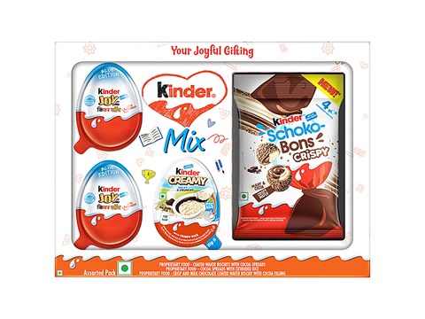 Kinder Festive Selection Assorted Box For Kids - Blue, 81.4 g