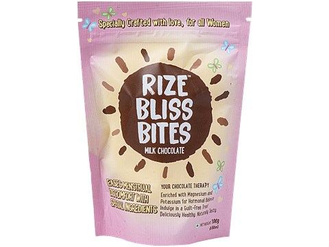 Rize Bliss Bites Milk Chocolate, 100 g