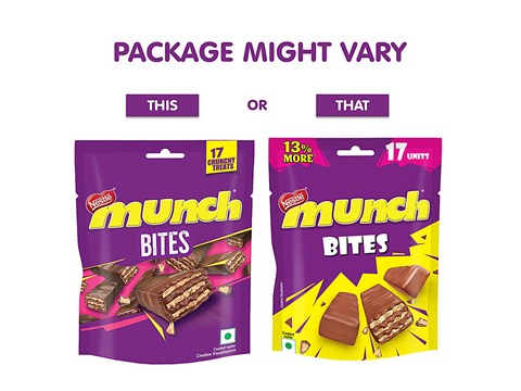 Nestle Munch Choco Coated Wafer Bites, 168.3 g