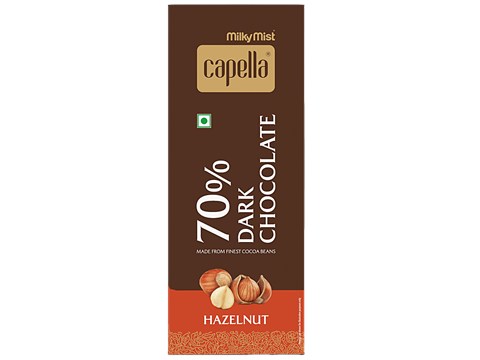 Milky Mist Capella 70% Dark Chocolate - Hazelnut, 80 g