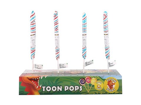 Toonpops Swirlpops With Twisty Fun Cartoon Stickers, 25 g