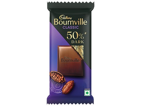 Cadbury Bournville Rich Cocoa 50% Dark Chocolate Bar, 30 g