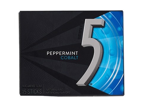 Wrigley's Imported Peppermint Cobalt Sugarfree Gum Sticks, 15 pcs