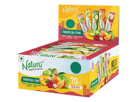 Naturo Assorted Tropical Fun Fruit Bars, 300 g