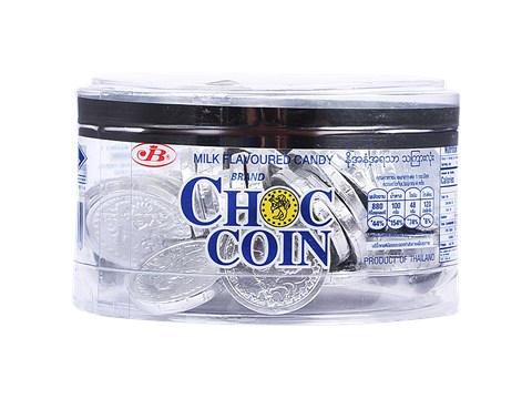 Choc Coin Silver Candy - Milk Flavoured, 168 g