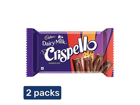 Cadbury Dairy Milk Crispello Chocolate Bar, 2x35 g