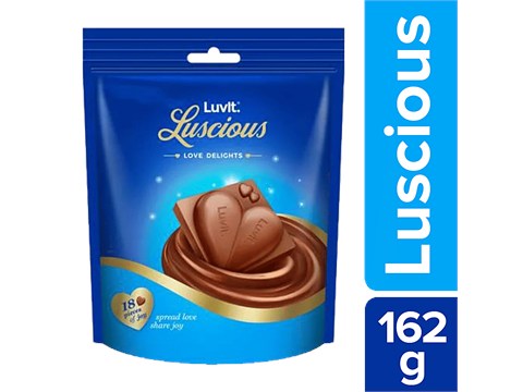 LuvIt Luscious Love Delights Milk Chocolate, 162 g