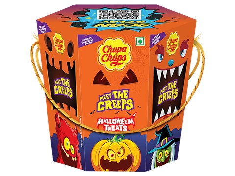 Chupa Chups Halloween Meet The Creeps Treats Candy Gifting Box - Assorted Pack, 231 g