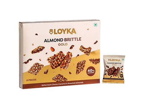 Loyka Almond Brittle Gold, 116 g