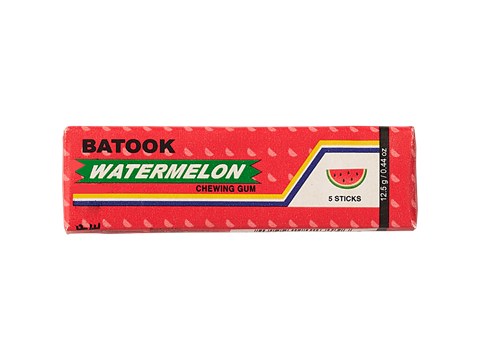 Batook Watermelon Chewing Gum Sticks, 5 pcs