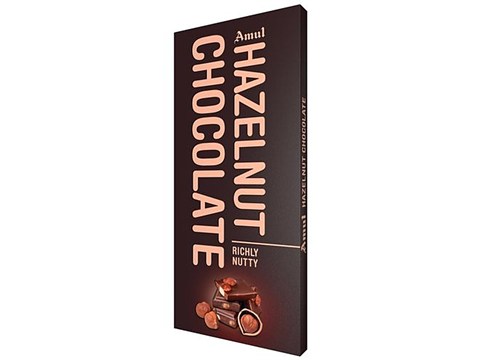 Amul Hazelnut Chocolate - Richly Nutty, 150 g