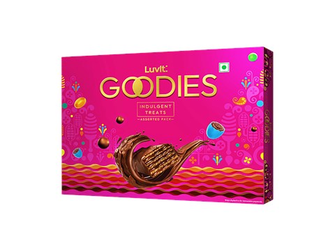 LuvIt Goodies Indulgent Treats - Assorted Pack, Pink, 164.7g