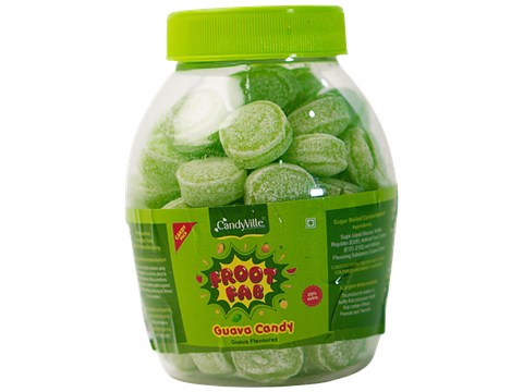 CandyVille Froot Fab Flavoured Candy - Guava, Refreshing Taste, 300 g