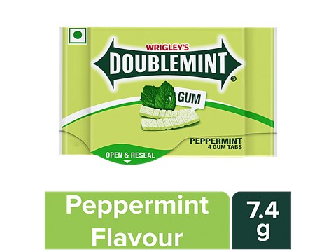 Doublemint Chewing Gum - Peppermint, 7.4 g