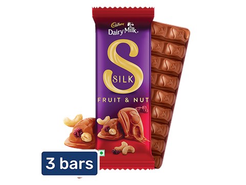 Cadbury Dairy Milk Silk Fruit & Nut Chocolate Bar, 3x51 g