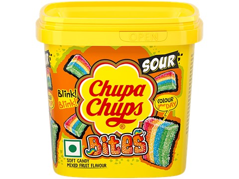 Chupa Chups Mixed Fruit Flavour Soft Candy Bites, 154 g