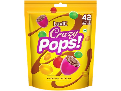 LuvIt Crazy Choco Filles Pops, 131.04 g
