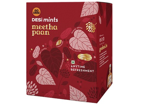 GO DESi Meetha Paan - Desi Mints Mouth Freshener, 60 g