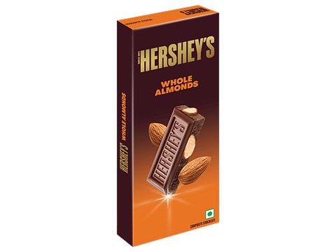 Hershey's Whole Almonds Chocolate Bar, 90 g