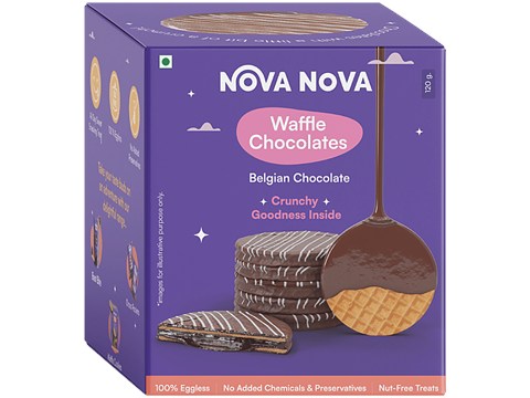 Nova Nova  Waffle Chocolates Belgian Chocolate, 120 g