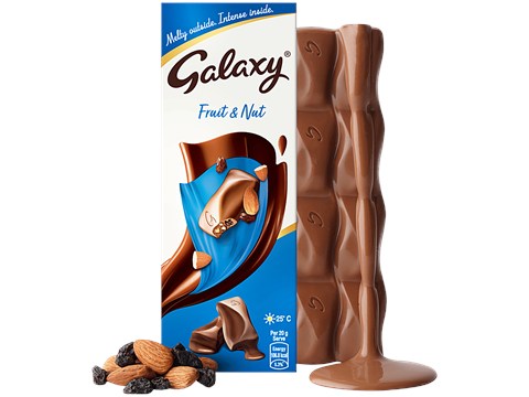 Galaxy Fruit & Nut Chocolate Bar, 30 g