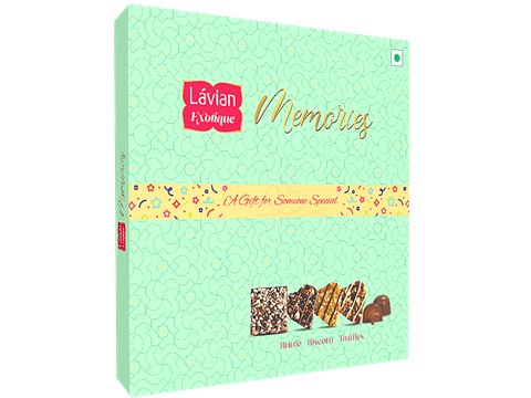 Lavian Exotique Memories Gift Box - Brittle, Biscotti, Truffles, 179 g