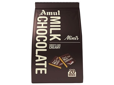 Amul Chocolate - Milk, Minis, Gable Top, 100 g