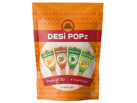GO DESi Desi Popz - Tangy Imli , Kaccha Aam, Real Aam, Khatta Nimbu, 160 g