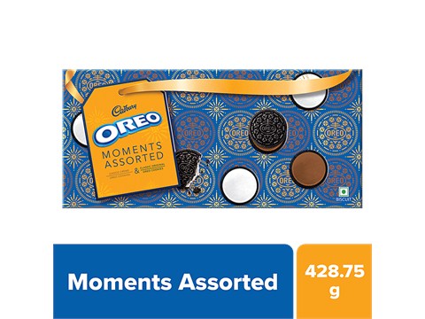 Cadbury Oreo Moments Assorted Biscuits Gift Pack, 428.75 g
