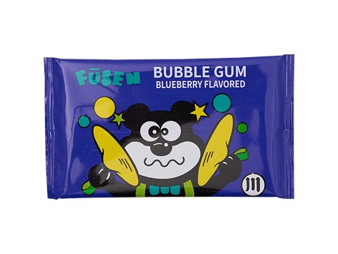 Fusen Blueberry Flavoured Bubble Gum, 1 pc
