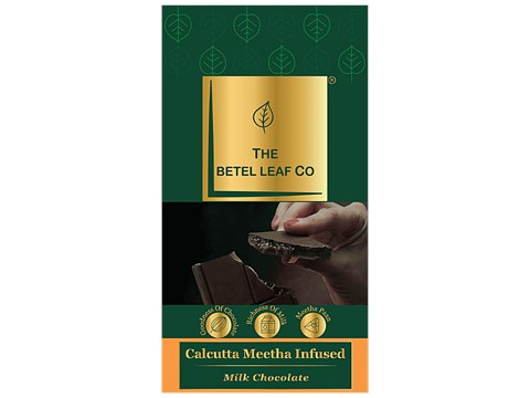 The Betel Leaf Co. Calcutta Meetha Infused Milk Chocolate, 100 g