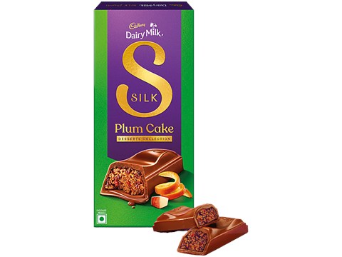 Cadbury Dairy Milk Silk Desserts Plum Cake ChocolateBar, 70 g