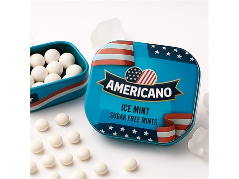 Americano Ice Mint Sugar Free Mints, 14 g