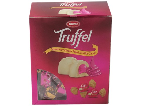 Dukes  Truffel Strawberry Cream Filled in Milk Choco, 480 g