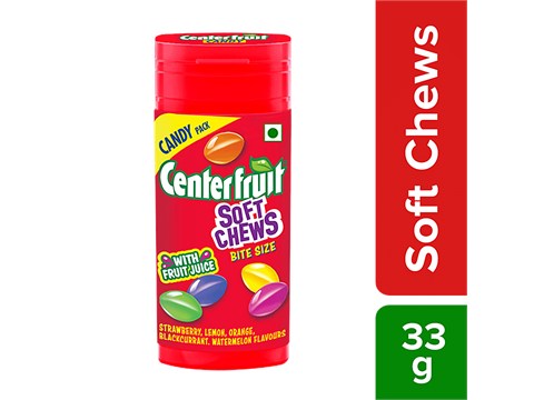 Center Fruit Soft Chews Assorted Candy, 33 g