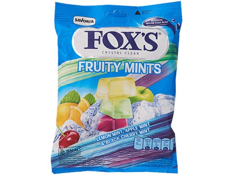 Fox's Crystal Clear Fruity Mints - Lemon, Apple & Black Cherry, 90 g