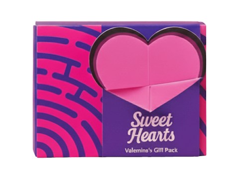 Nova Nova  Valentine Sweet Hearts Heart-Shaped Waffle Cookies & Chocolates, 96 g