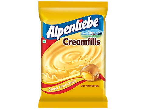 Alpenliebe Creamfills Butter Toffee Centre Filled Candy, 315 g