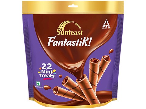 Sunfeast Fantastik Mini Treats Wafer Biscuits, 125.4 g