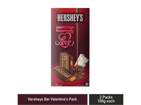 Hershey's Bar Valentine Gift Pack - Assorted, 200 g