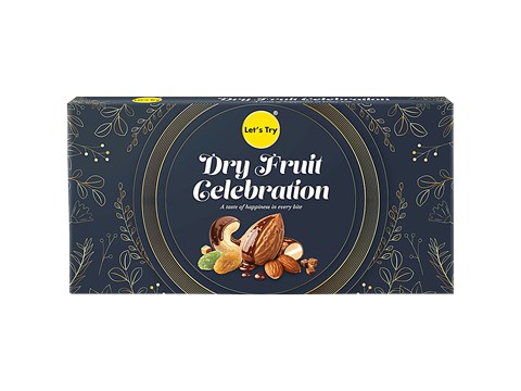 Let's Try Dryfruit Celebration Gift Box, 160 g