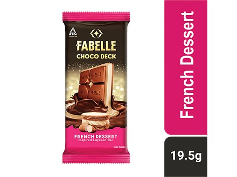 Fabelle Choco Deck - French Dessert Inspired Layered Bar, 19.5 g