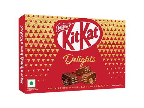 NESTLE KITKAT Delights Assorted Collection Gift Pack - Dark, Rich & Caramel, 150 g