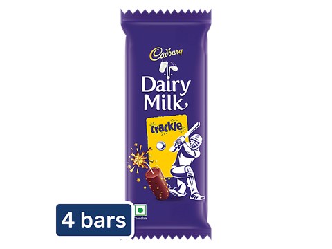 Cadbury Dairy Milk Crackle Chocolate Bar, 4x36 g