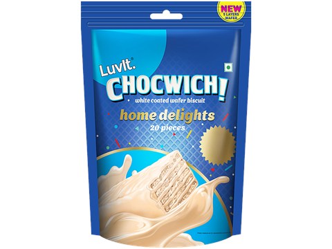 LuvIt Chocwich White Home Delights Chocolate, 160 g