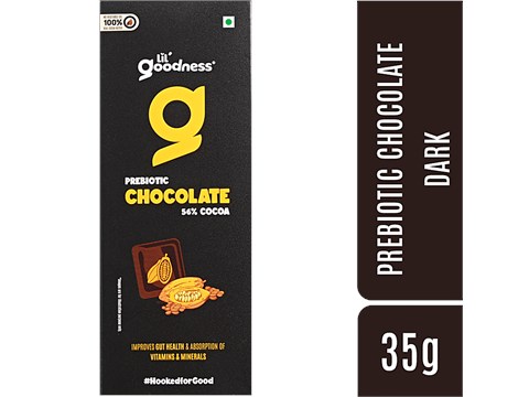 LiL'Goodness Prebiotic Chocolate - Dark Chocolate, 35 g
